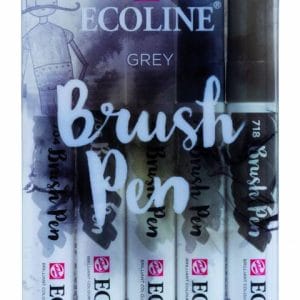 Ecoline Brush Pen X5 (Set of 5) - Grey