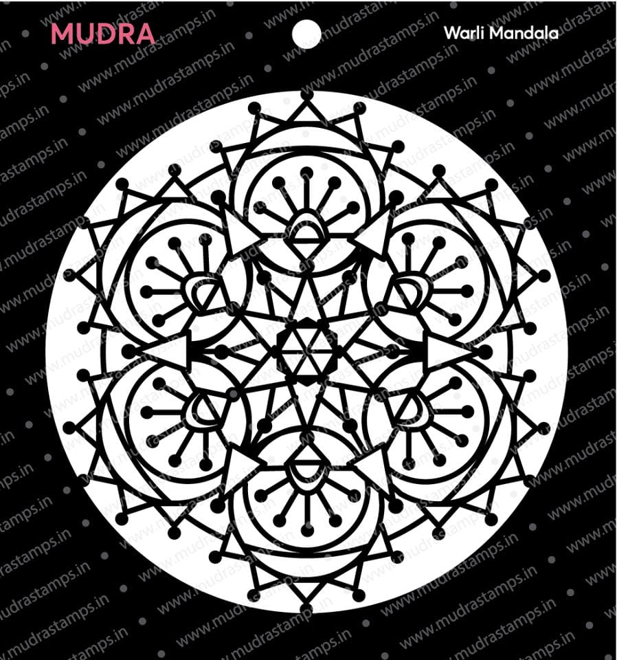 Mudra Stencils - Warli Mandala