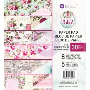 Prima - Misty Rose - 6x6 Paperpack (30 double sided sheets)