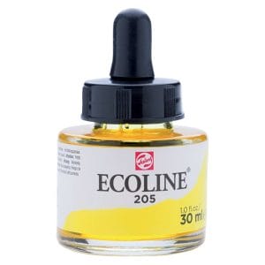 Talens Ecoline Liquid Watercolour 30ml - Lemon Yellow