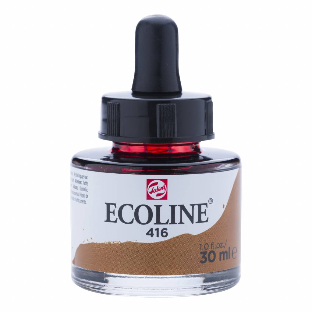 Talens Ecoline Liquid Watercolour 30ml - Sepia talens ecoline liquid watercolour 30ml 416 sepia 1 Talens Ecoline Liquid Watercolour 30ml - Sepia