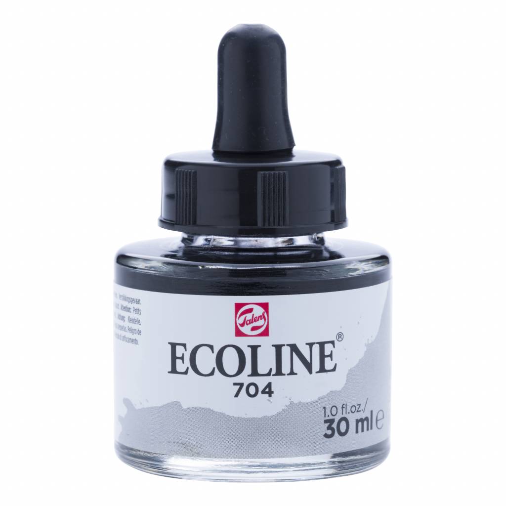 Talens Ecoline Liquid Watercolour 30ml - Grey talens ecoline liquid watercolour 30ml 704 grey 11 Talens Ecoline Liquid Watercolour 30ml - Grey