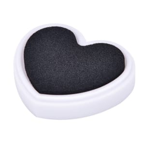 Colorful Heart shaped Ink Pad - Black