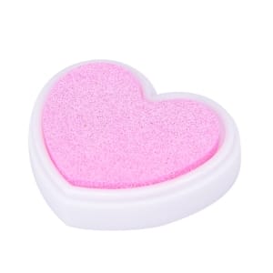 Colorful Heart shaped Ink Pad - Baby Pink