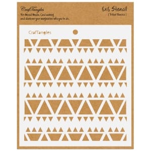 CrafTangles 6"x6" Stencil - Tribal Basics