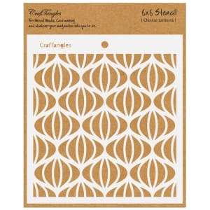 CrafTangles 6"x6" Stencil - Chinese Lanterns