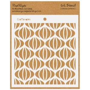 CrafTangles 6"x6" Stencil - Chinese Lanterns