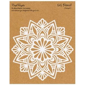 CrafTangles 6"x6" Stencil - Rangoli