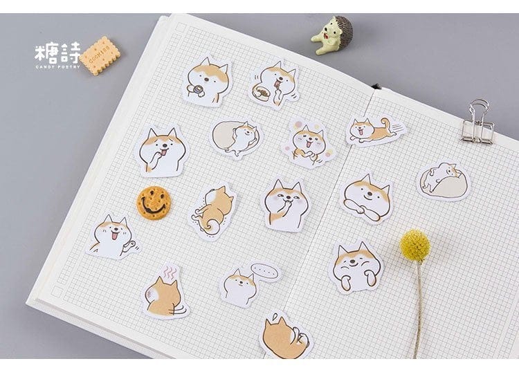 Cute Animals Stickers or Ephemera (45 pcs)