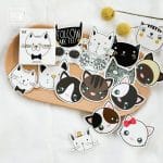 Cute Cats Stickers or Ephemera (45 pcs)