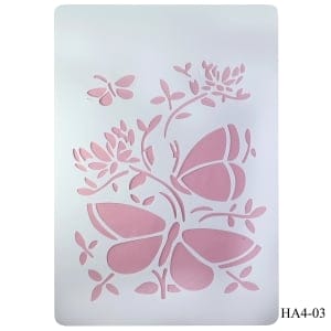 Cake Stencil - Butterflies (A4) (HA4-30)