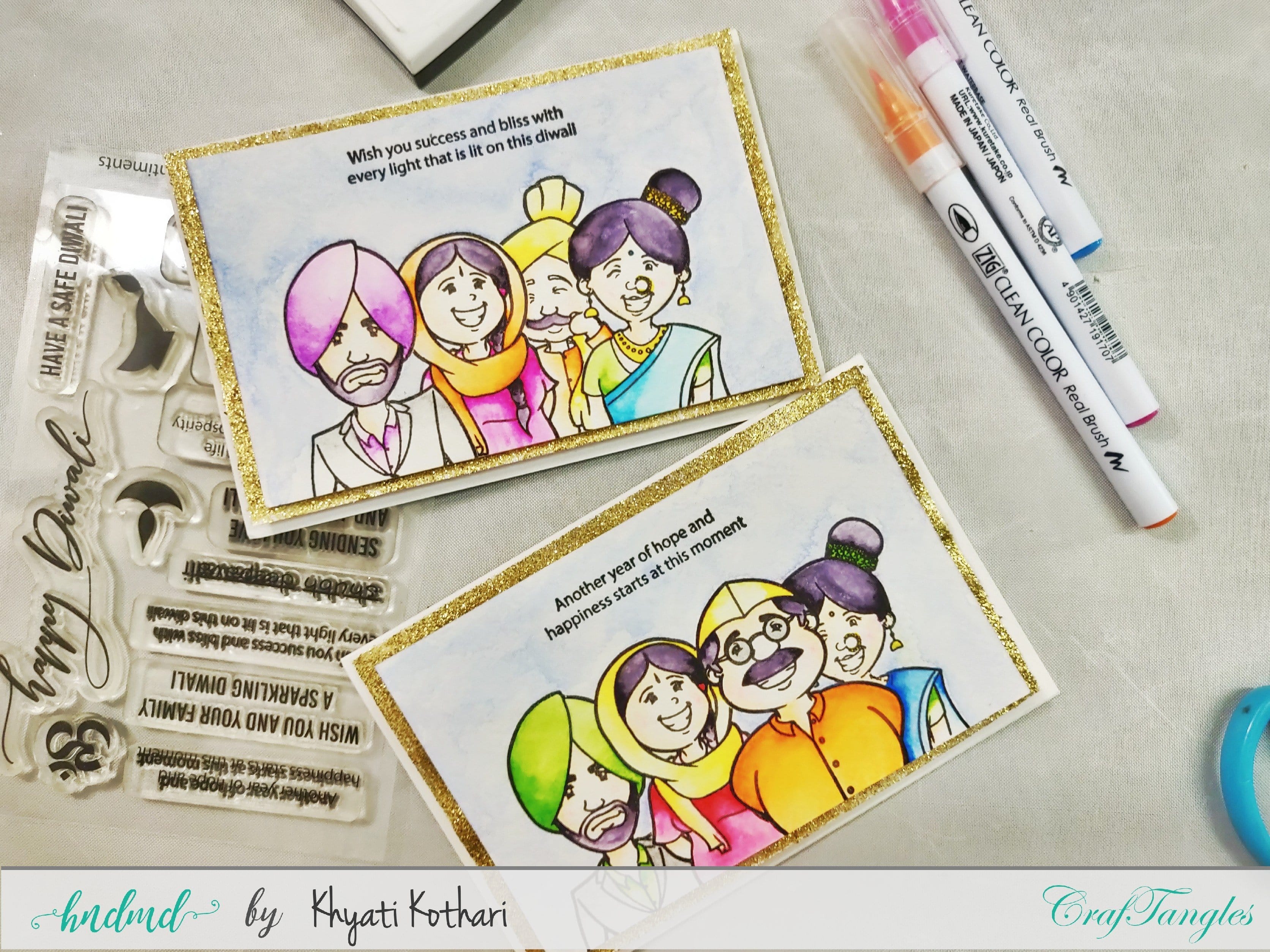 CrafTangles Stamping Masking Sheets / masking paper (Pack of 5) - A4 PeopleOfIndiaDiwaliCard PeopleOfIndiaDiwaliCard