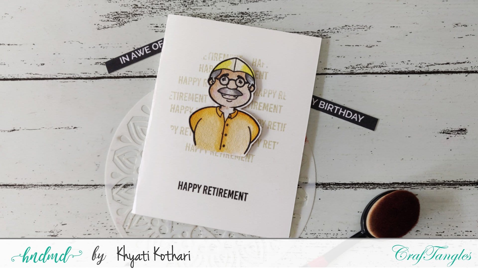 CrafTangles Photopolymer Stamps - People of India Stencil101 Day11 Stencil101-Day11