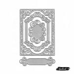 Steel Dies - Ornate Rectangles with Label (Set of 4 dies)
