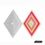 Steel Dies - Stitched Rhombus (Set of 8 dies)