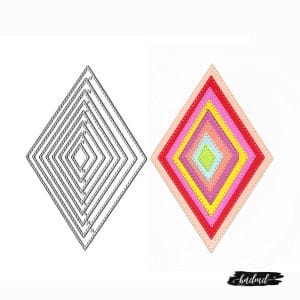 Steel Dies - Stitched Rhombus (Set of 8 dies)