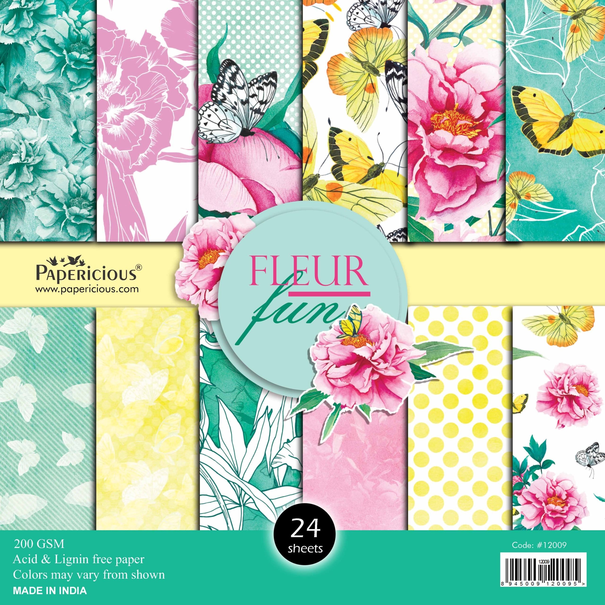 Papericious - Fleur Fun (12 by 12 paper) fleur fun papericious scrapbook paper scaled Papericious - Fleur Fun (12 by 12 paper)