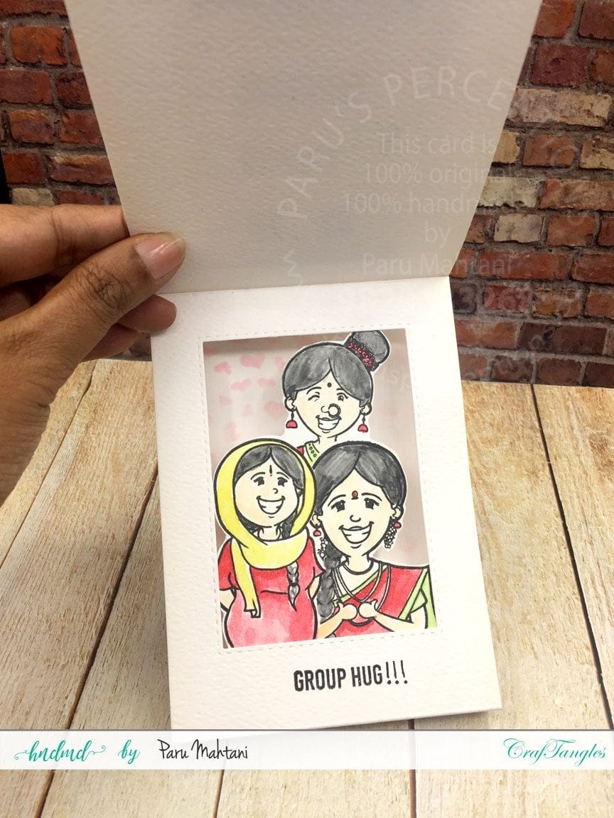 CrafTangles Photopolymer Stamps - From all of Us from the gang detail from-the-gang-detail