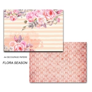 Papericious Decoupage Paper Pack - Flora Season (A4) - 2 sheets