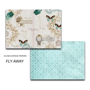 Papericious Decoupage Paper Pack - Fly Away (A4) - 2 sheets