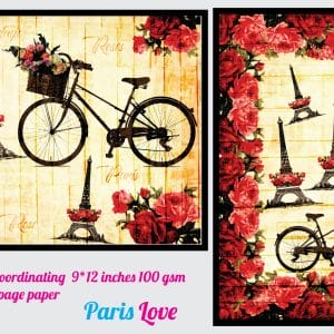 Nakshathra Designz Decoupage paper - Paris Love
