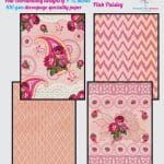 Nakshathra Designz Decoupage paper - Pink Paisley
