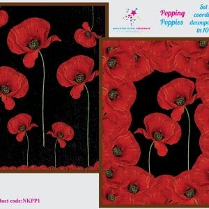 Nakshathra Designz Decoupage paper - Popping Poppies