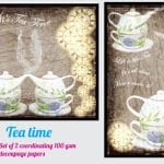 Nakshathra Designz Decoupage paper - Tea Time
