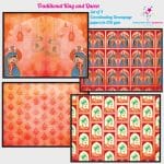 Nakshathra Designz Decoupage paper - Traditional King and Queens