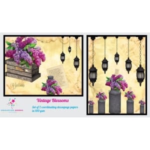 Nakshathra Designz Decoupage paper - Vintage Blossoms