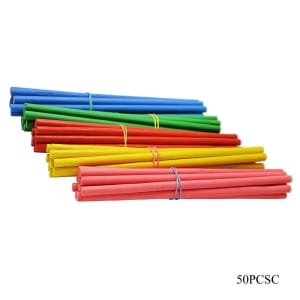 Wooden Dowels/ Round craft sticks - Coloured (6 inch)