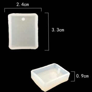 Rectangle Pendant Silicone Jewellery Mould
