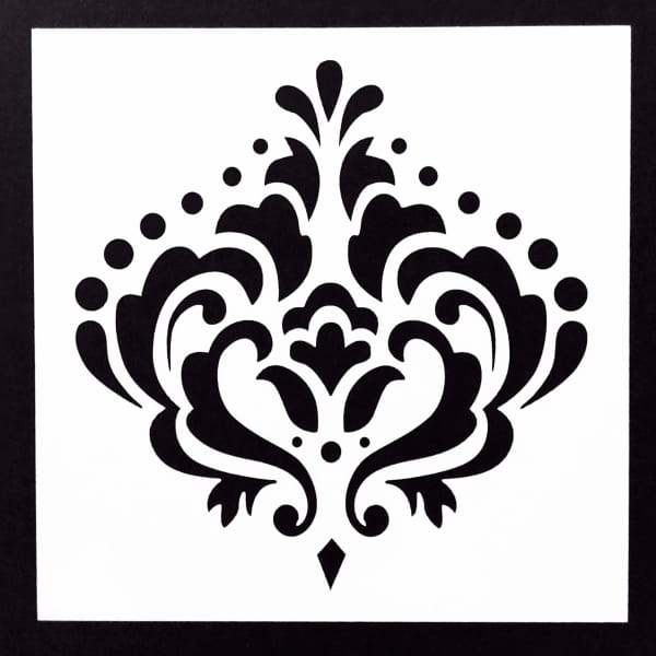 Stencil - Large Damask (5 by 5 inch)