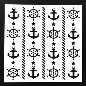Stencil - Navy (5 by 5 inch)