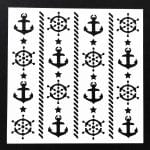 Stencil - Navy (5 by 5 inch)