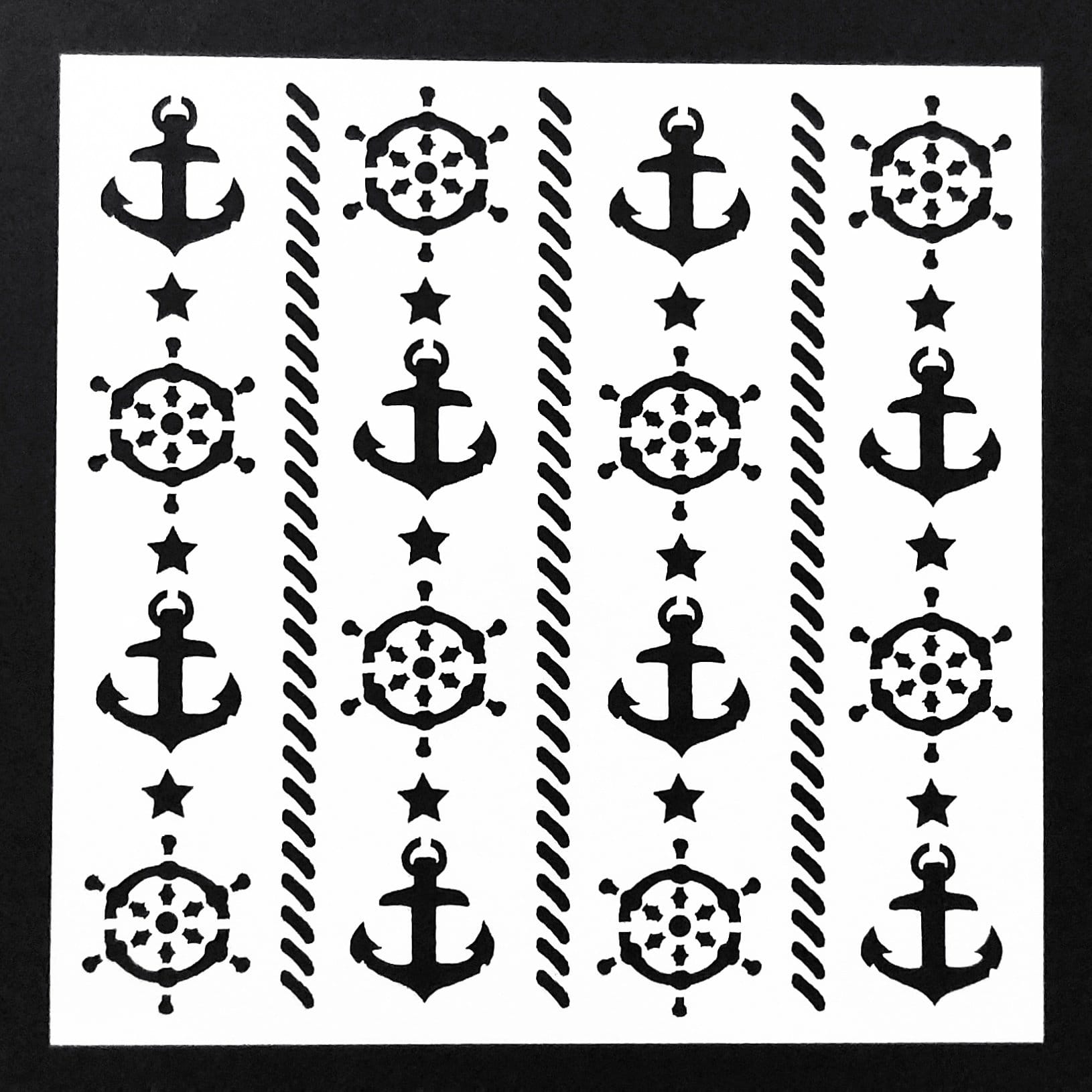 Stencil - Navy (5 by 5 inch) CHCS 95 stencil navy Stencil - Navy (5 by 5 inch)