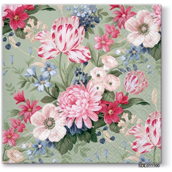 A pack of 13 by 13 inch Decpoupage Napkin Paper (SDL055500) - Set of 5 pcs