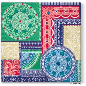 A pack of 13 by 13 inch Decpoupage Napkin Paper (SDL061200) - Set of 5 pcs