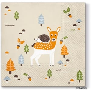 A pack of 13 by 13 inch Decpoupage Napkin Paper (SDL062400) - Set of 5 pcs