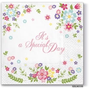 A pack of 13 by 13 inch Decpoupage Napkin Paper (SDL063100) - Set of 5 pcs