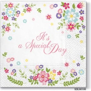 A pack of 13 by 13 inch Decpoupage Napkin Paper (SDL063100) - Set of 5 pcs