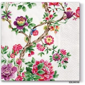 A pack of 13 by 13 inch Decpoupage Napkin Paper (SDL090500) - Set of 5 pcs