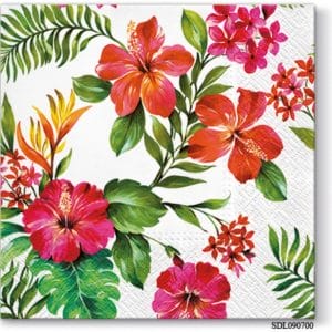 A pack of 13 by 13 inch Decpoupage Napkin Paper (SDL090700) - Set of 5 pcs