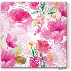 A pack of 13 by 13 inch Decpoupage Napkin Paper (SDL093100) - Set of 5 pcs