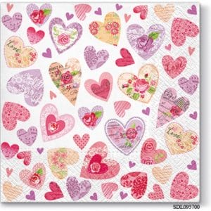 A pack of 13 by 13 inch Decpoupage Napkin Paper (SDL095700) - Set of 5 pcs