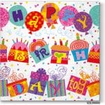 A pack of 12 by 12 inch Decoupage Napkins(5 pcs)  - Birthday (SDL096600)