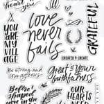 Various Sentiments Clear Stamp set (ST-365)