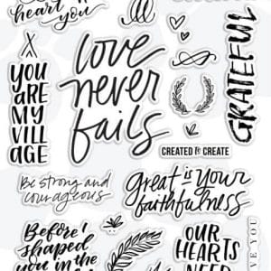 Various Sentiments Clear Stamp set (ST-365)