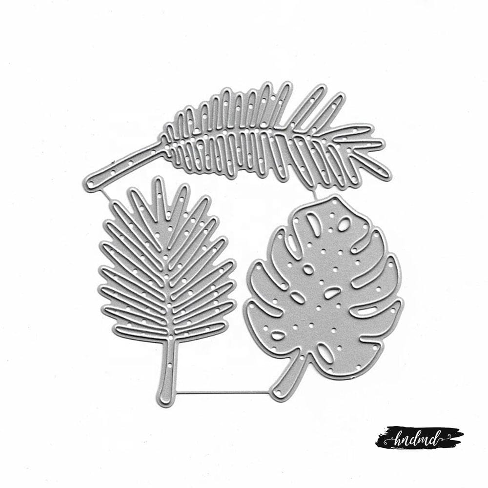 Steel Dies - Bunch of Leaves (Set of 3 dies) XY339 steel cutting dies CraftAdda Steel Dies - Bunch of Leaves (Set of 3 dies)