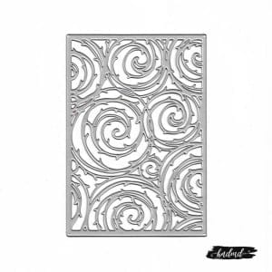 Steel Background Dies - Flourish Grid (XY345)